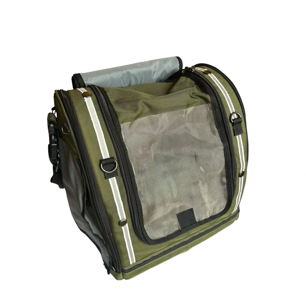 Celltei Pak-o-Bird Small Size Green/Black Backpack Carrier w/ Mesh Panels *READ*